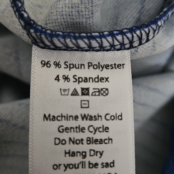 LuLaRoe Vibrant Blue Striped Pencil Skirt - Picture 7 of 7